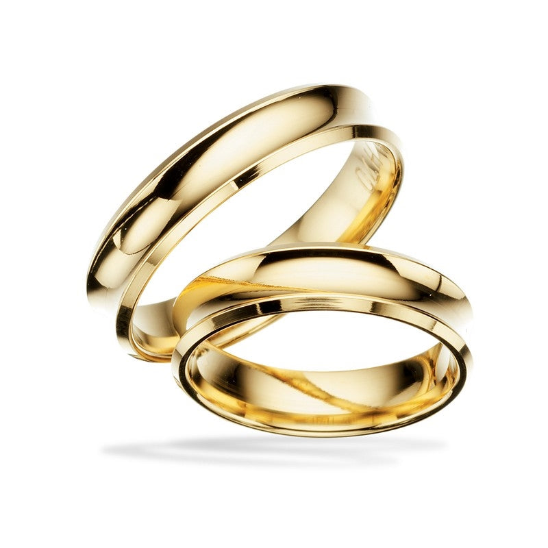 Eksklusiv Scrouples vielsesringe i 8 eller 14 karat guld 5 mm glat